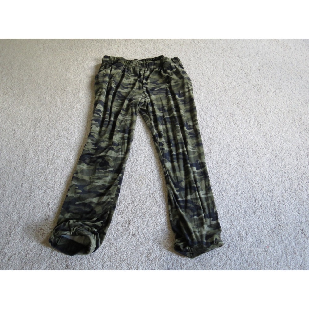No Boundaries Womens Camo Sweatpants Joggers Green Black Size XXL 19